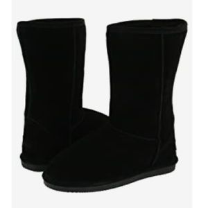 NWOB LUGZ Zen Lo Black Suede Shearling Boots 7